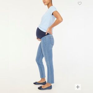 J.Crew Maternity straight-leg jean in signature stretch in lake wash